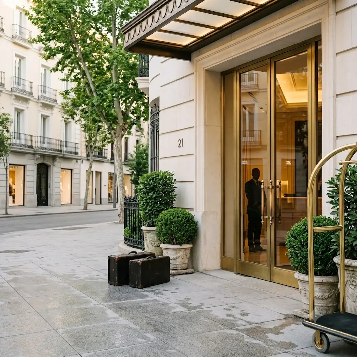 BLESS Hotel Madrid calle Velázquez Fachada y entorno del BLESS Hotel Madrid en calle Velázquez, uno de los hoteles de cinco estrellas cerca de Serrano