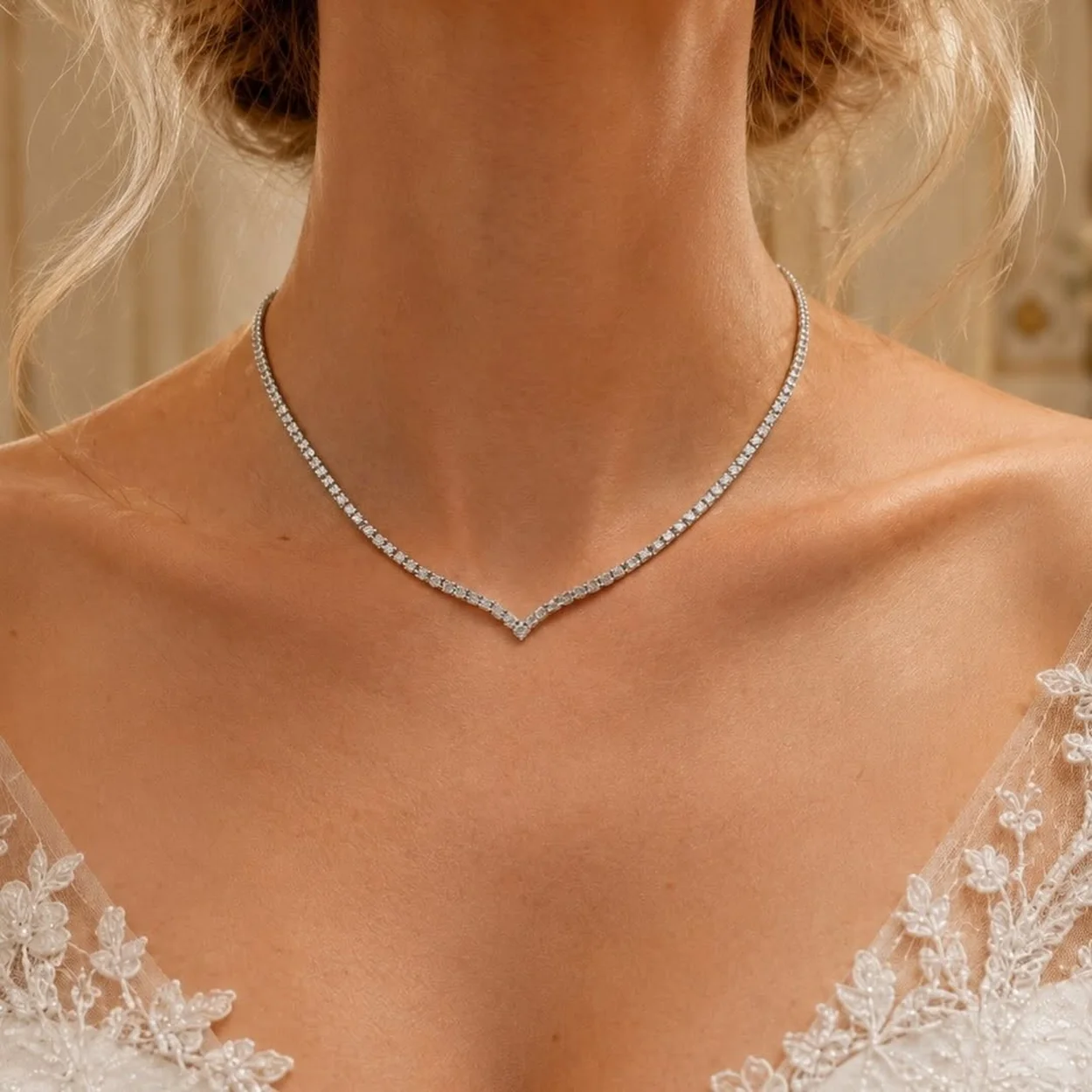 Collar riviere de diamantes en Joyeria Aguayo