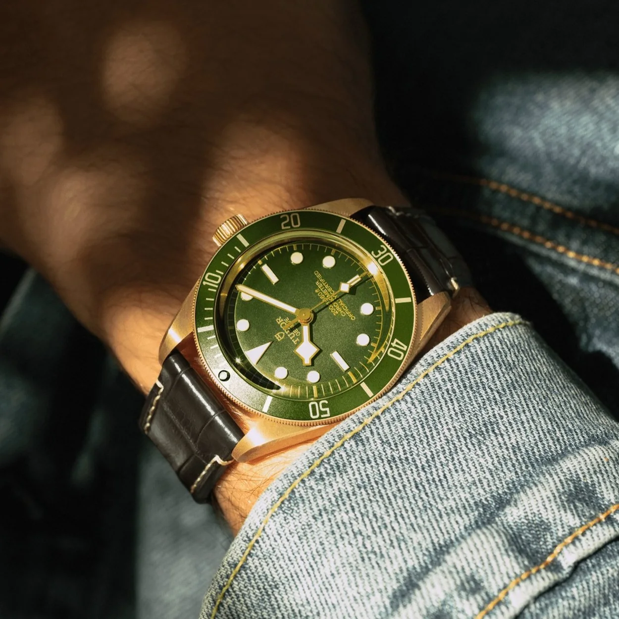 Reloj de esfera verde en Wempe