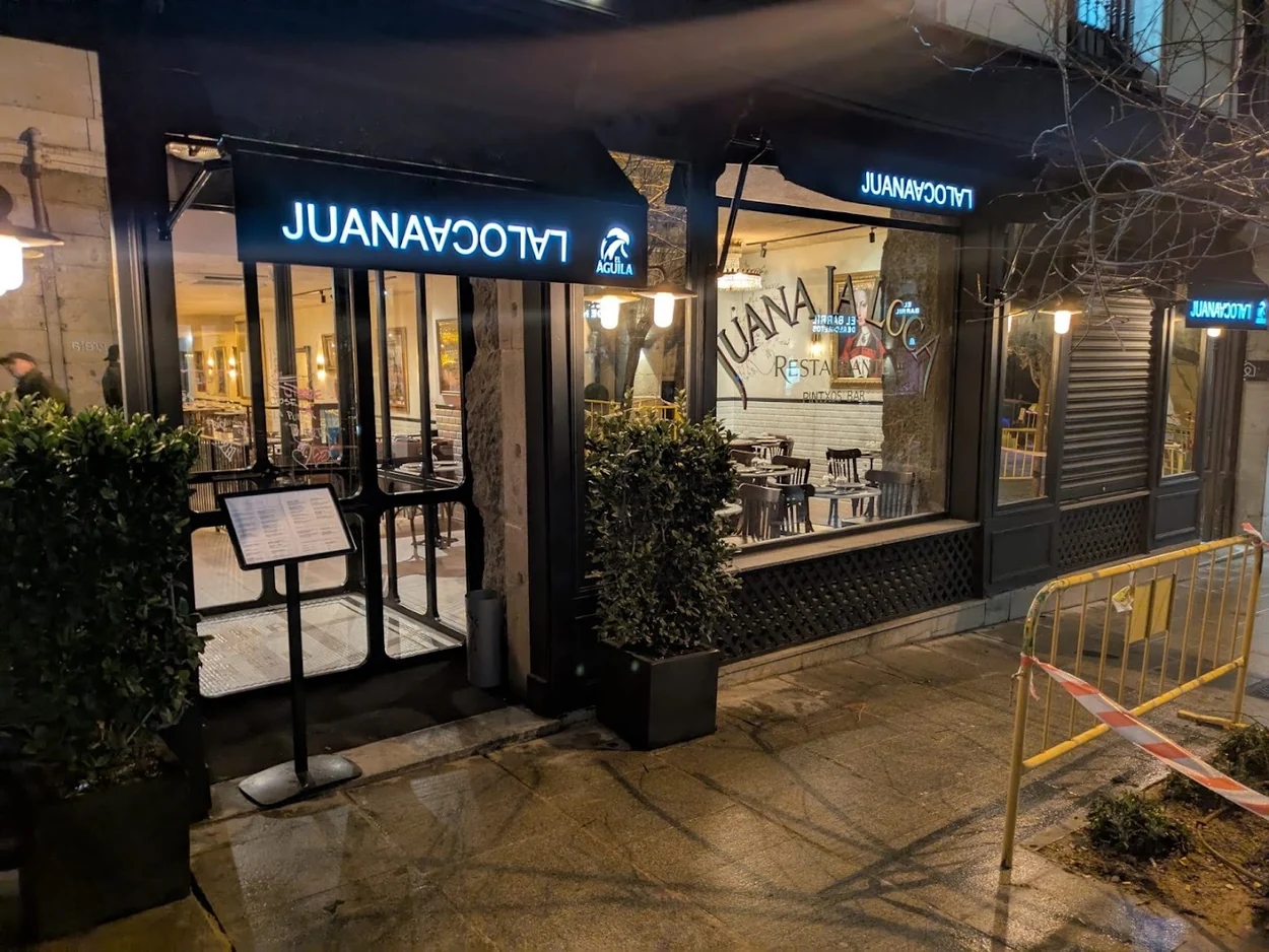 Fachada del restaurante en Recoletos